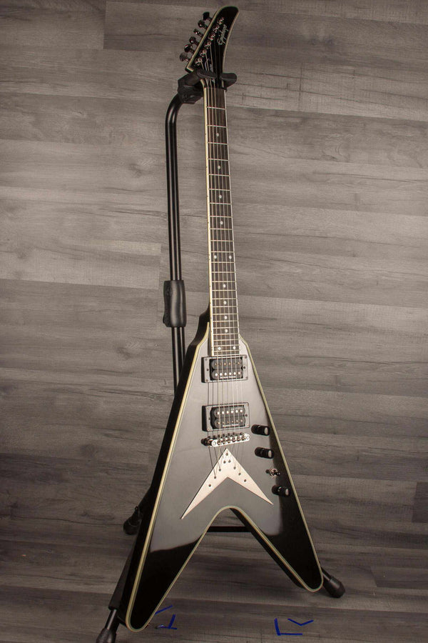 Epiphone Dave Mustaine Flying V Custom, metallic black inc hard case