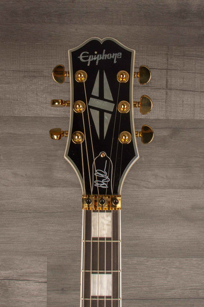 Epiphone Alex Lifeson Les Paul Custom Axcess Quilt Electric Guitar - Ruby (Incl. Hard Case)