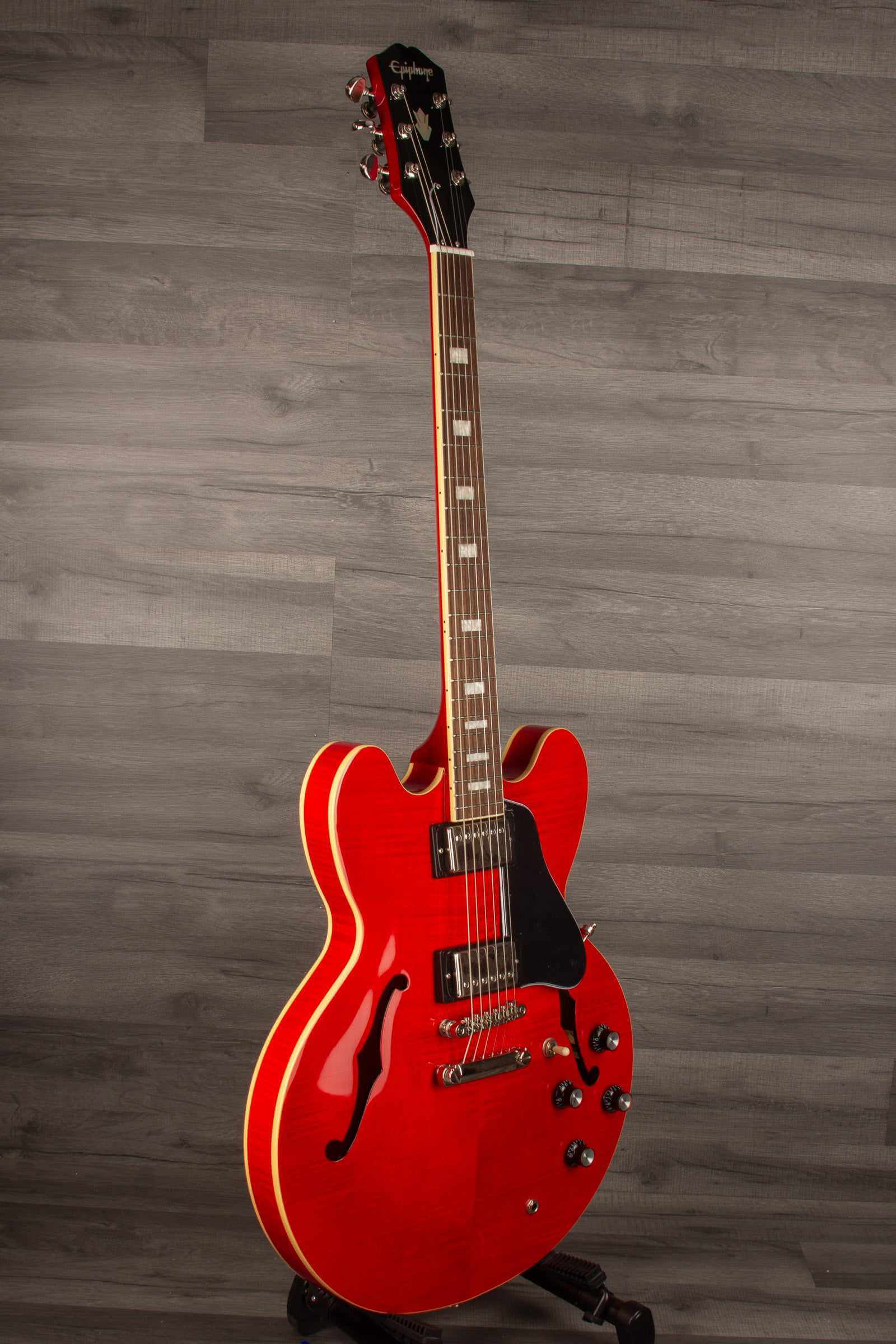 Epiphone Marty Schwartz ES335 Electric Guitar - Cherry (Includes Hard Case)