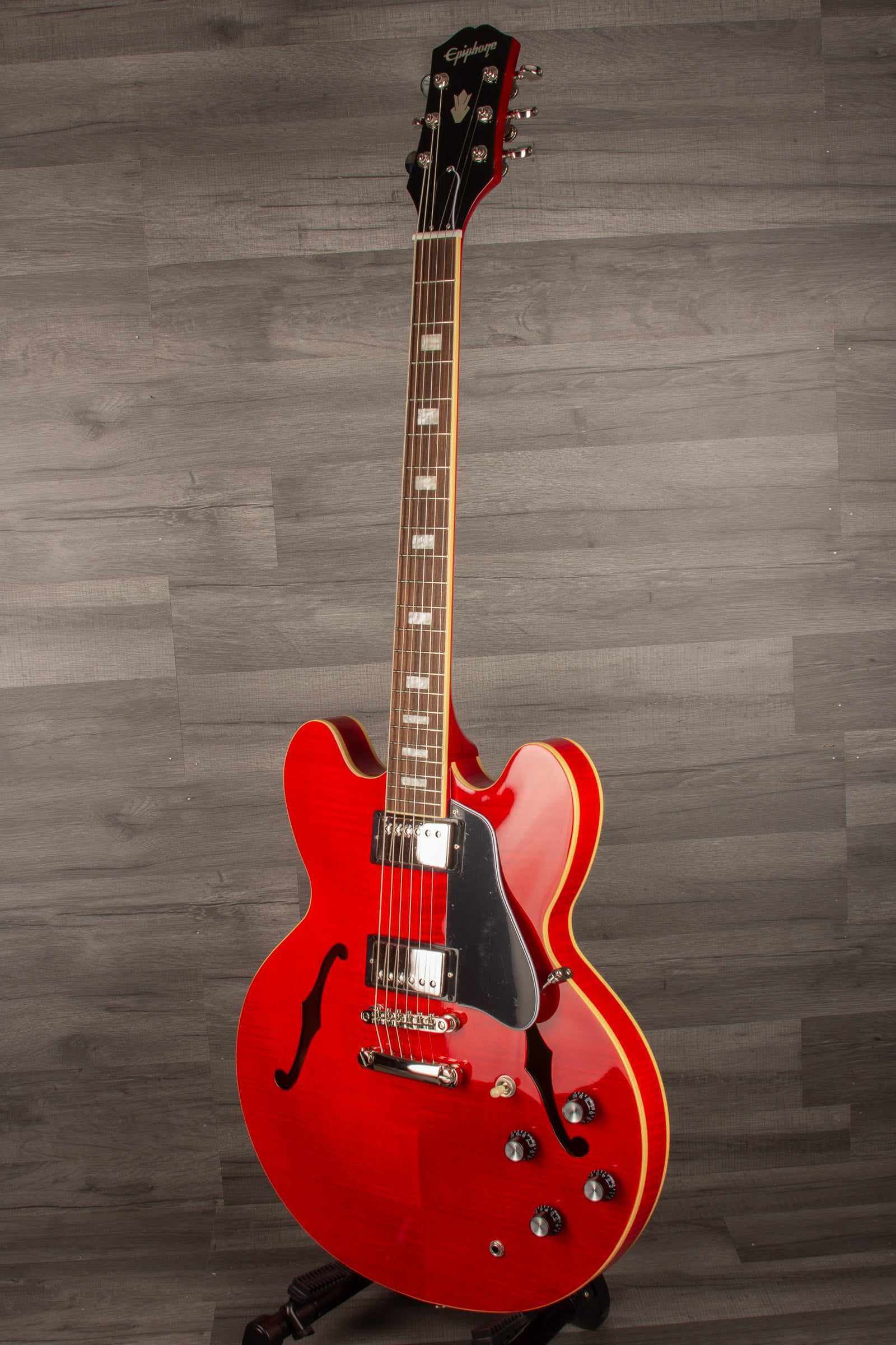Epiphone Marty Schwartz ES335 Electric Guitar - Cherry (Includes Hard Case)