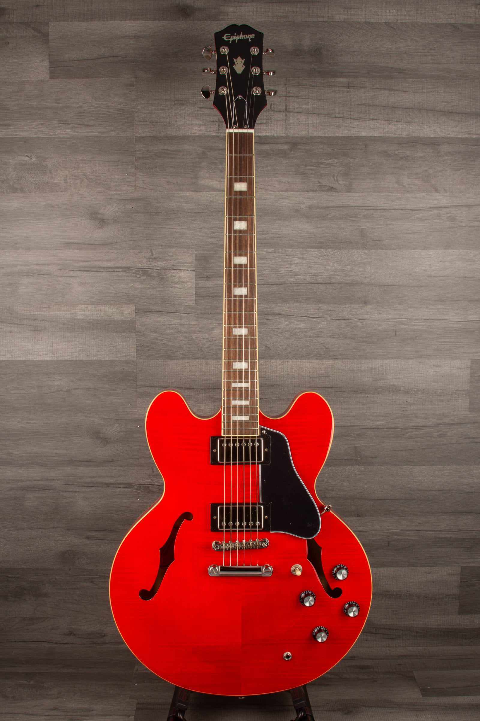 Epiphone Marty Schwartz ES335 Electric Guitar - Cherry (Includes Hard Case)