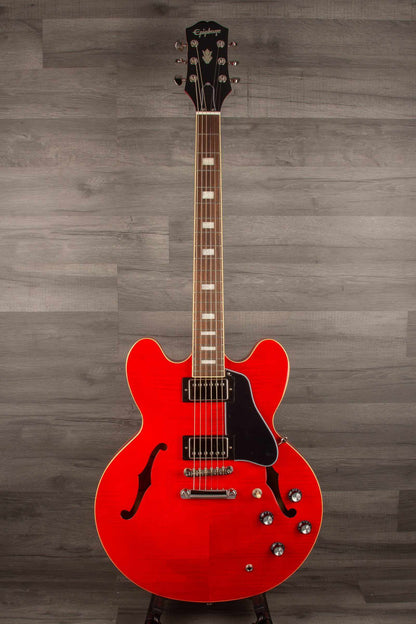 Epiphone Marty Schwartz ES335 Electric Guitar - Cherry (Includes Hard Case)
