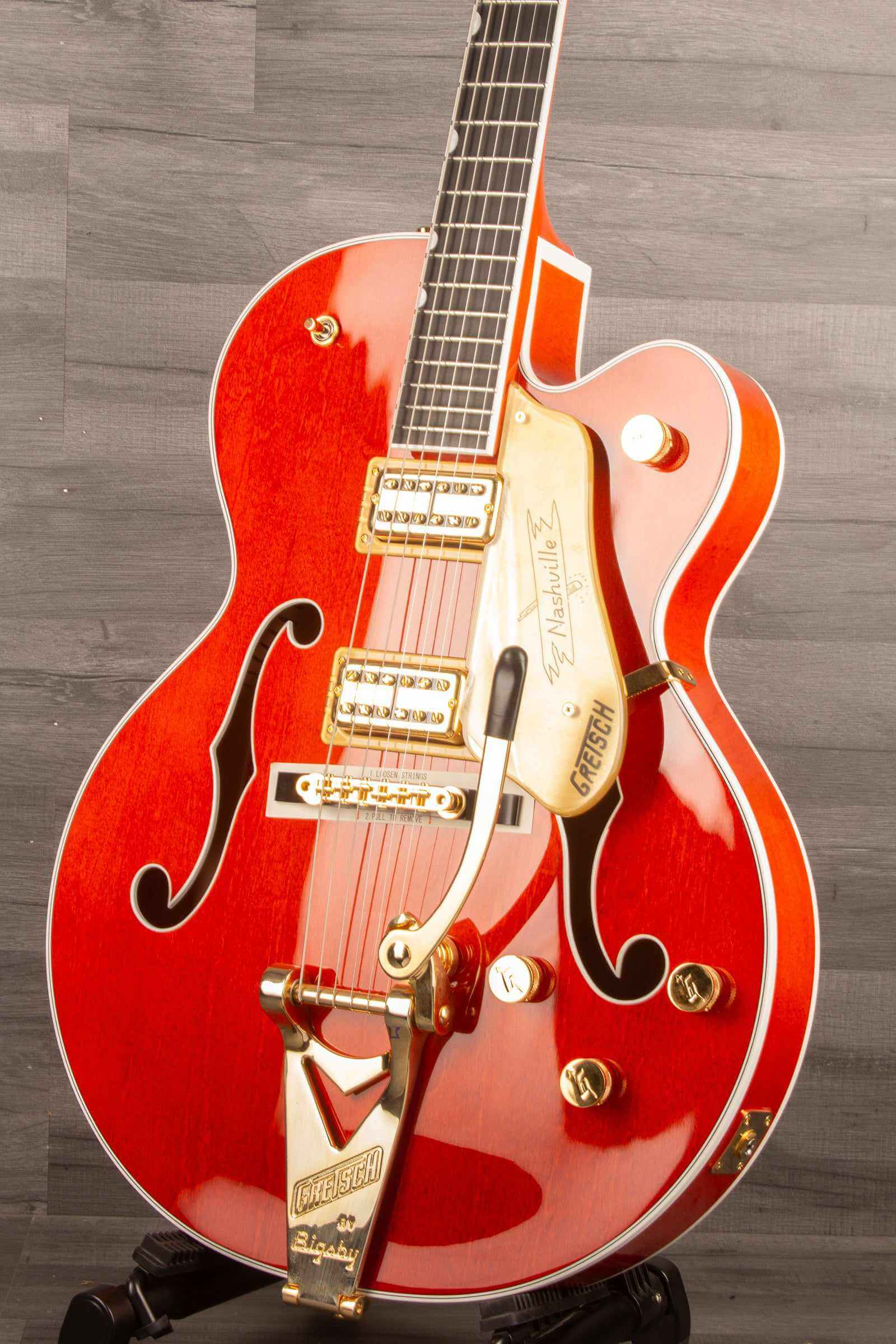 Gretsch G6120TG-PE Pro Player Edition Nashville Electric Guitar - Orange Stain