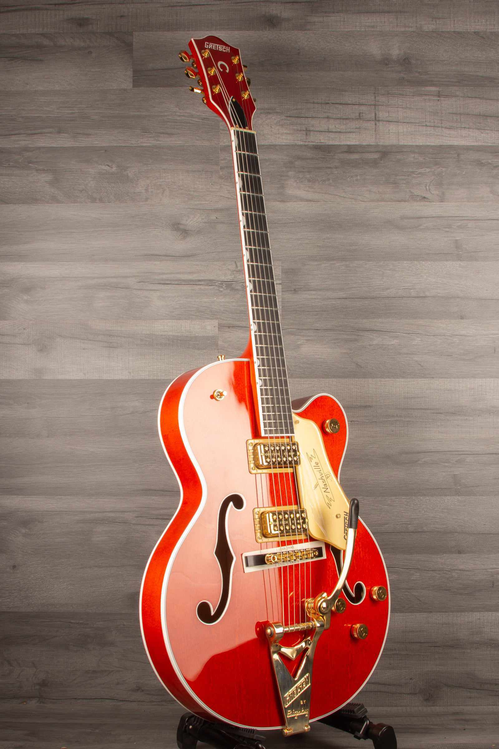 Gretsch G6120TG-PE Pro Player Edition Nashville Electric Guitar - Orange Stain