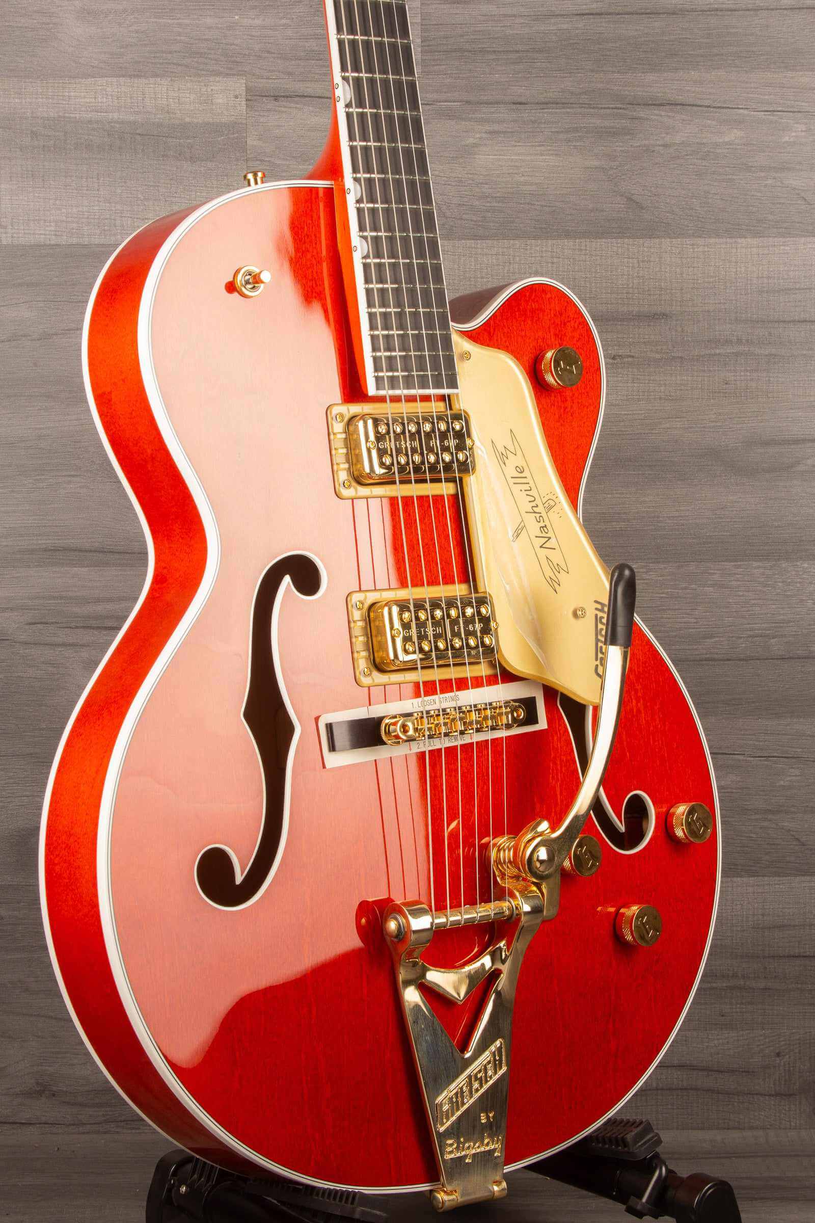 Gretsch G6120TG-PE Pro Player Edition Nashville Electric Guitar - Orange Stain