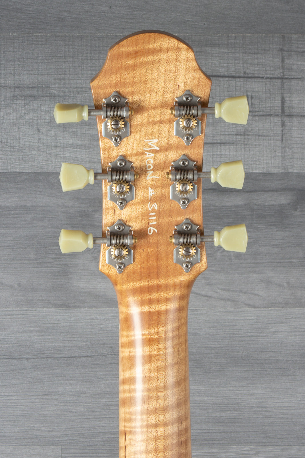 Patrick James Eggle Macon Carved Top SC Electric Guitar (#31116) - Roasted Maple Neck, P90 Pickups