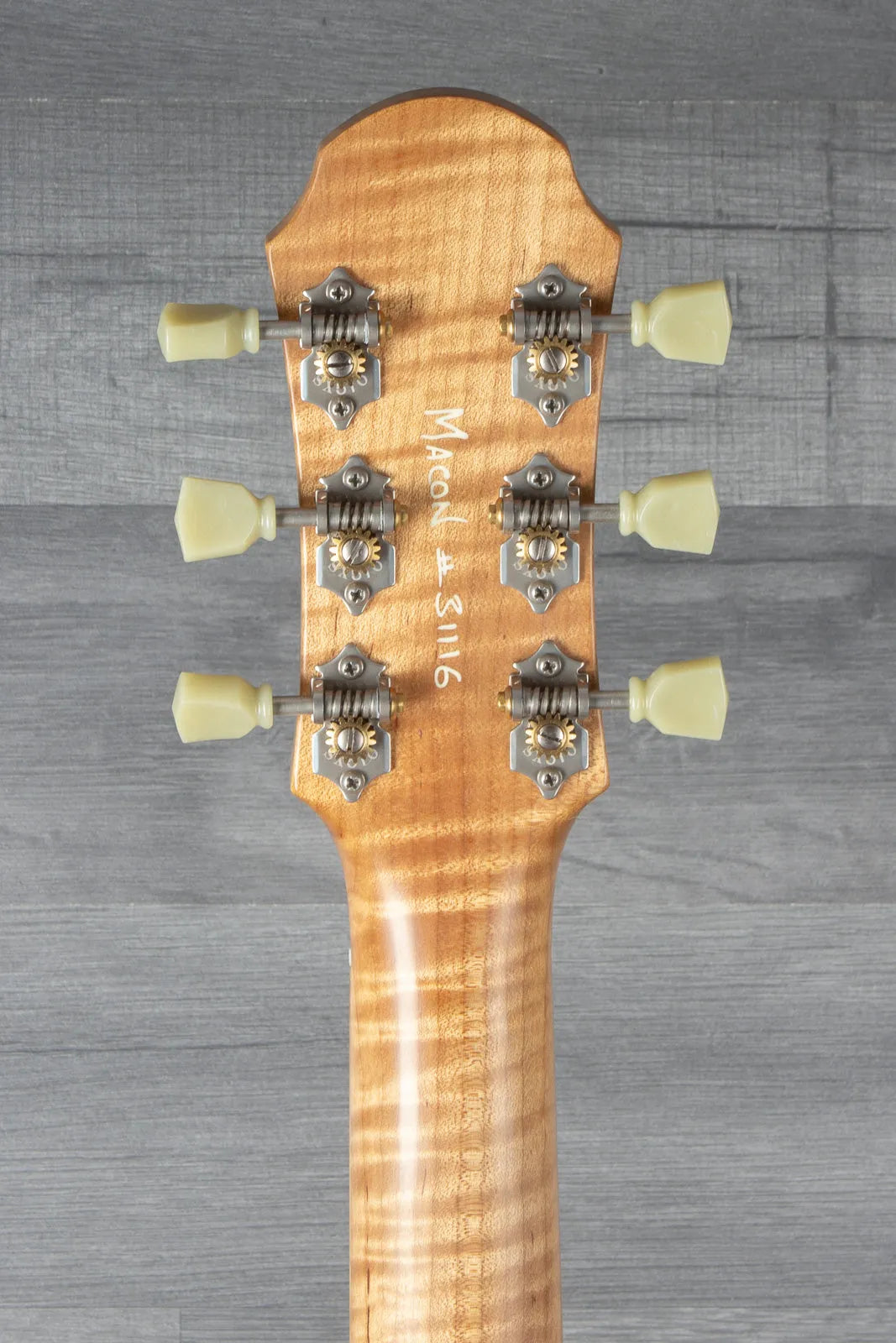 Patrick James Eggle Macon Carved Top SC Electric Guitar (#31116) - Roasted Maple Neck, P90 Pickups