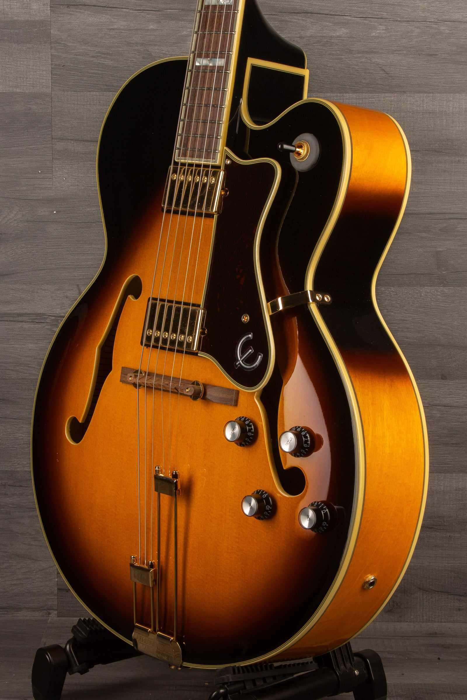 Epiphone Broadway Electric Guitar - Vintage Sunburst, Includes Premium Gig Bag