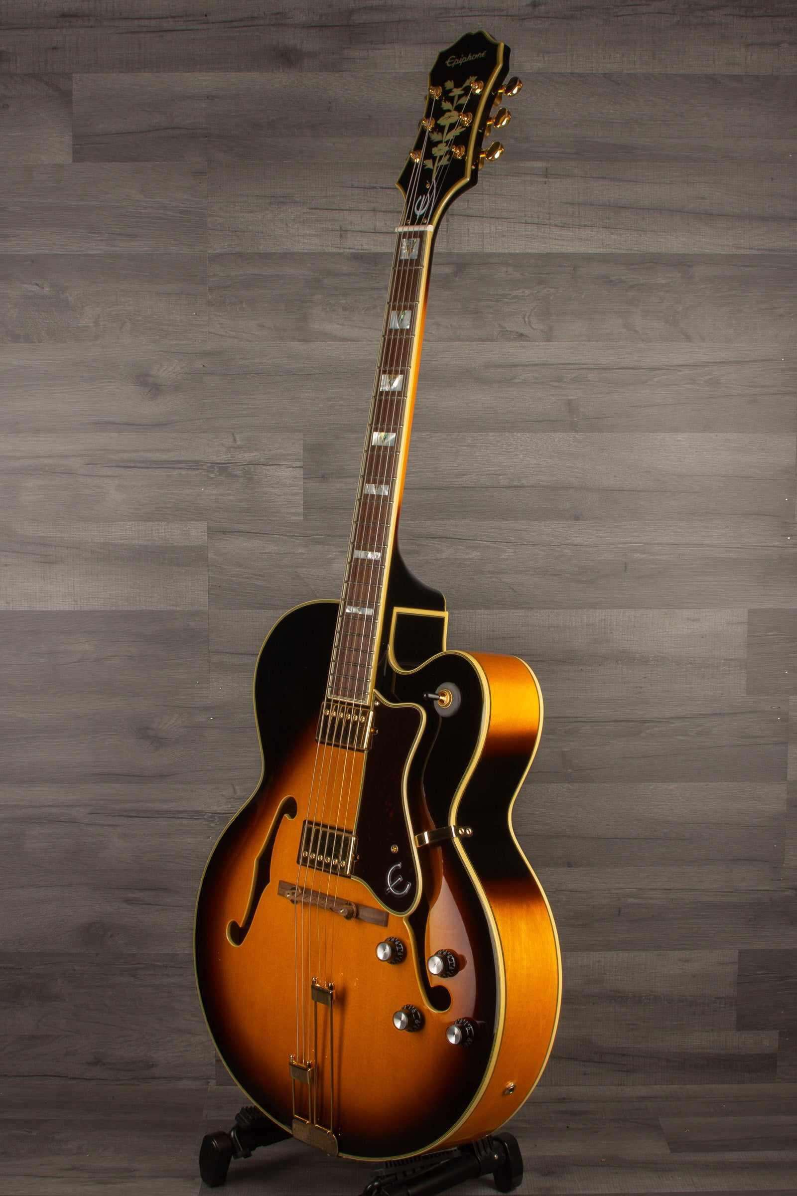 Epiphone Broadway Electric Guitar - Vintage Sunburst, Includes Premium Gig Bag