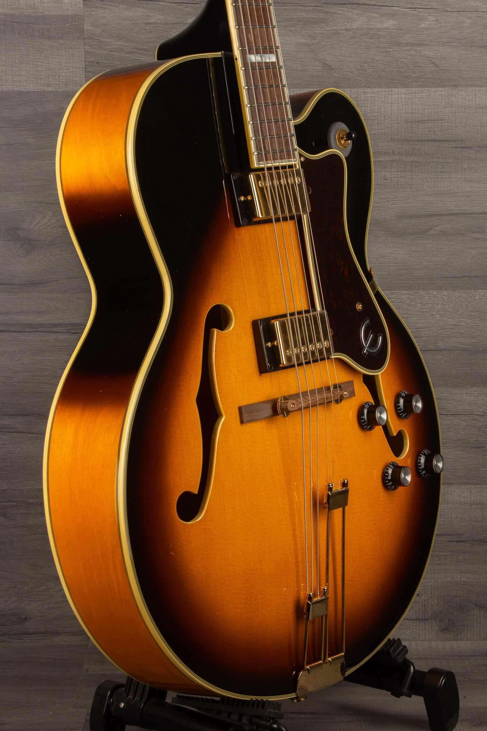 Epiphone Broadway Electric Guitar - Vintage Sunburst, Includes Premium Gig Bag