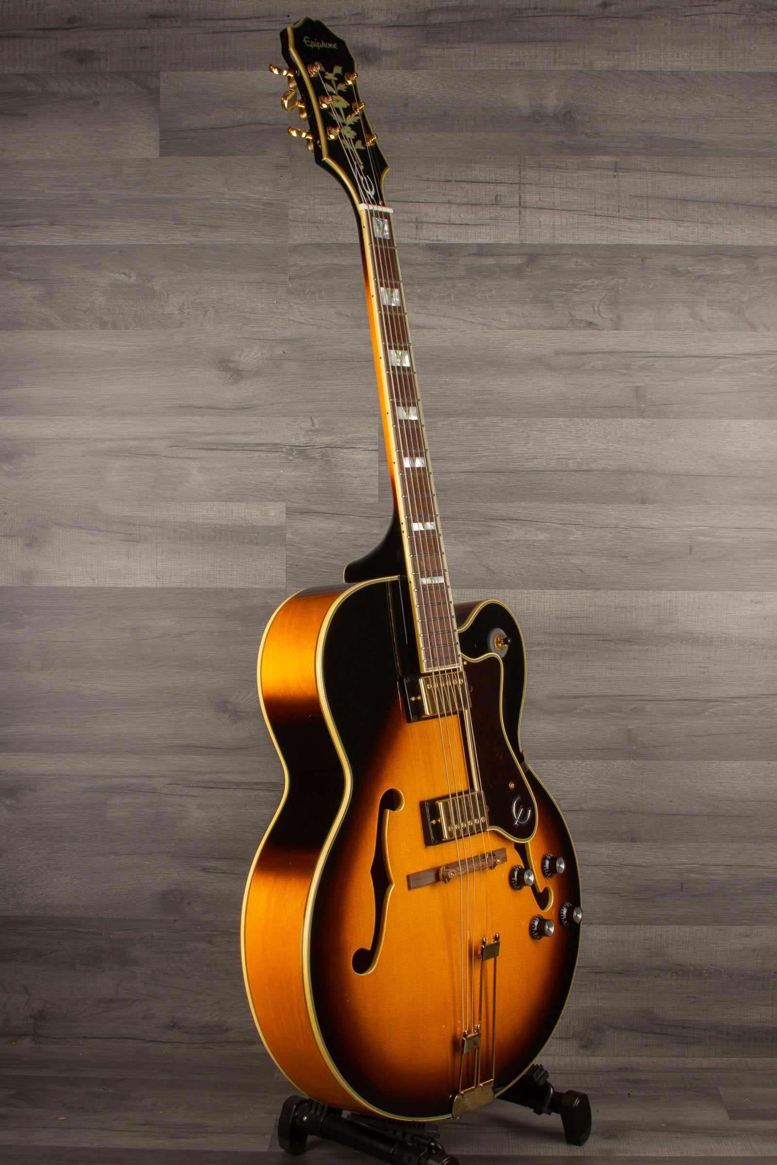 Epiphone Broadway Electric Guitar - Vintage Sunburst, Includes Premium Gig Bag