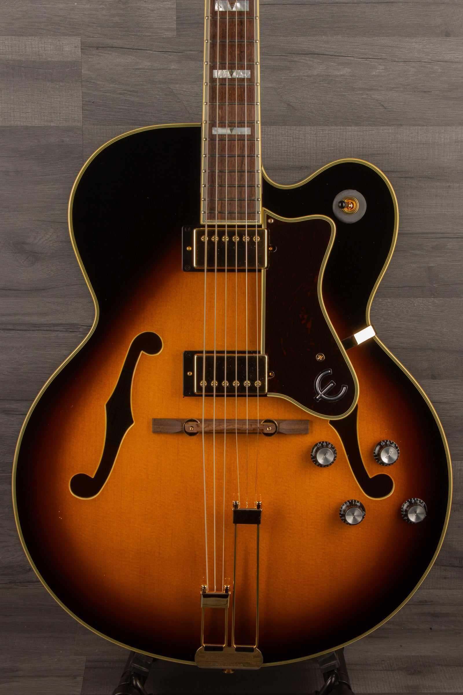 Epiphone Broadway Electric Guitar - Vintage Sunburst, Includes Premium Gig Bag