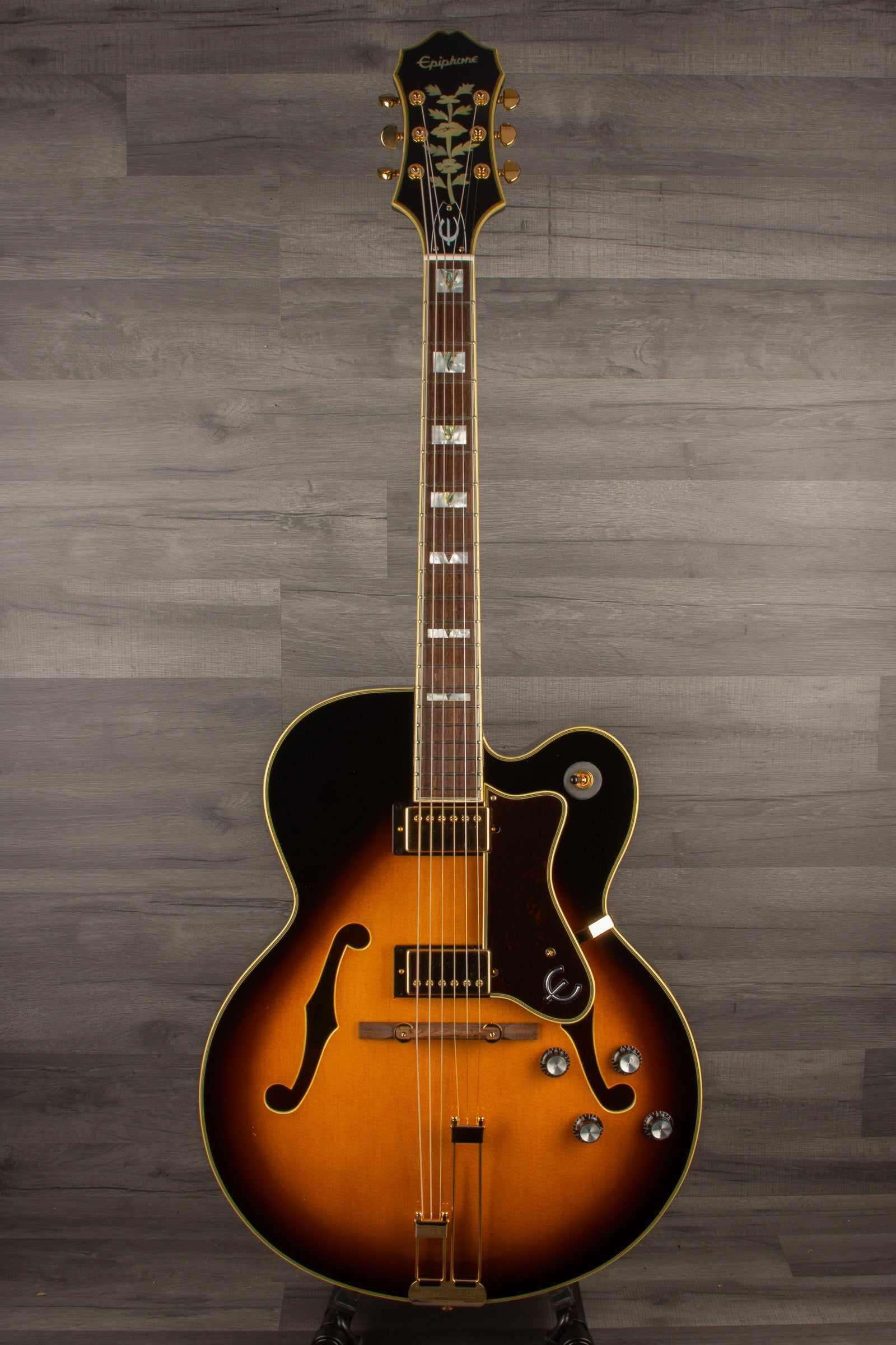 Epiphone Broadway Electric Guitar - Vintage Sunburst, Includes Premium Gig Bag