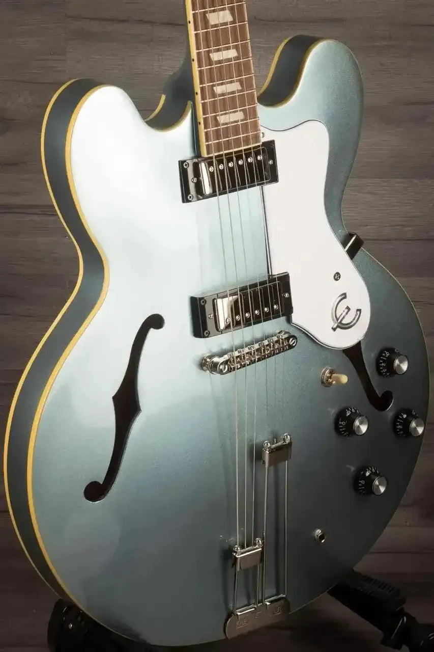 Epiphone Riviera Frequensator Electric Guitar - Pelham Blue - MusicStreet