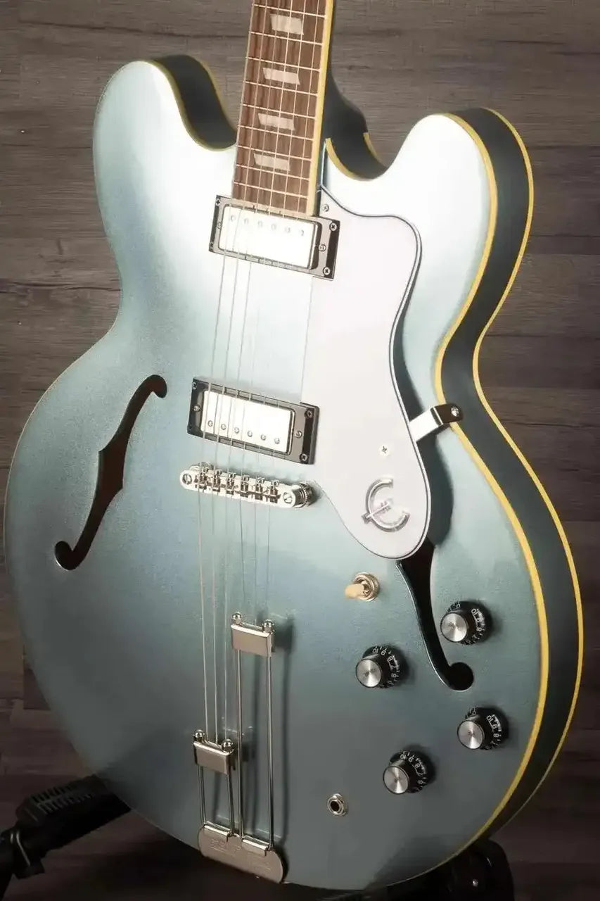 Epiphone Riviera Frequensator Electric Guitar - Pelham Blue - MusicStreet