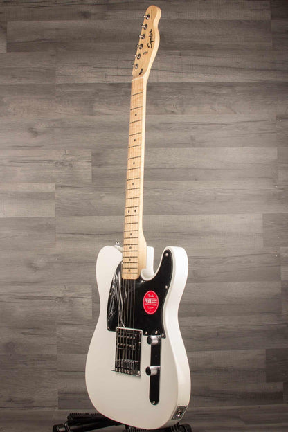 Squier Sonic® Esquire® H, Maple Fingerboard, Black Pickguard, Arctic White