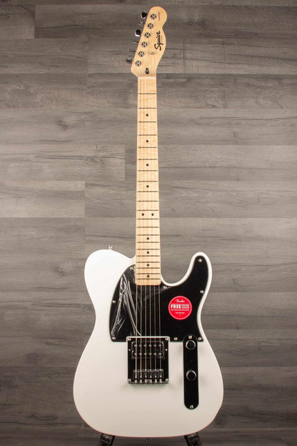Squier Sonic® Esquire® H, Maple Fingerboard, Black Pickguard, Arctic White
