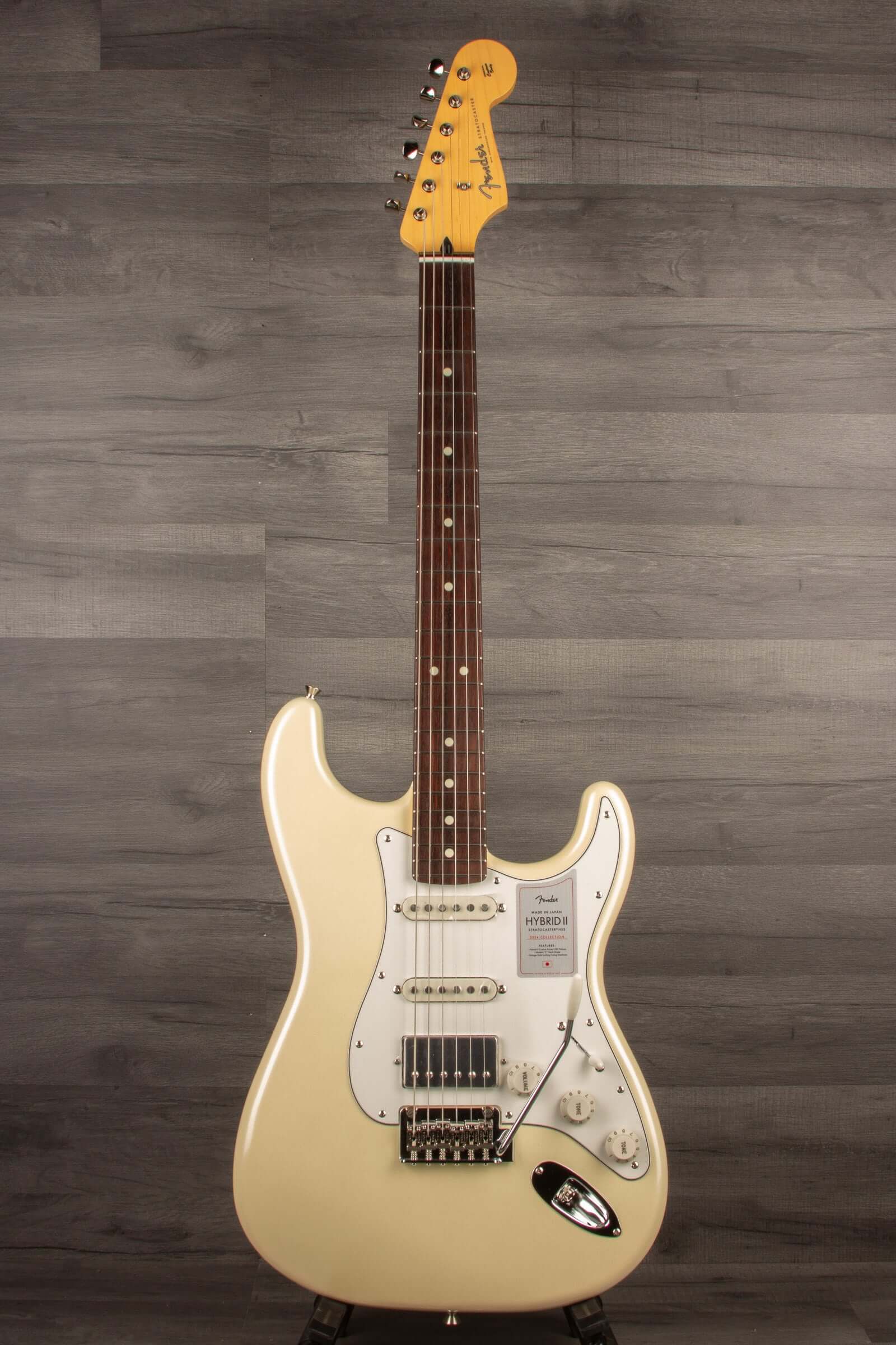 Fender Japanese Ltd 2024 HYBRID II STRAT HSS Electric Guitar RW - Olympic Pearl