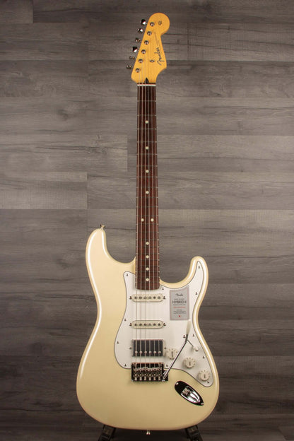 Fender Japanese Ltd 2024 HYBRID II STRAT HSS Electric Guitar RW - Olympic Pearl