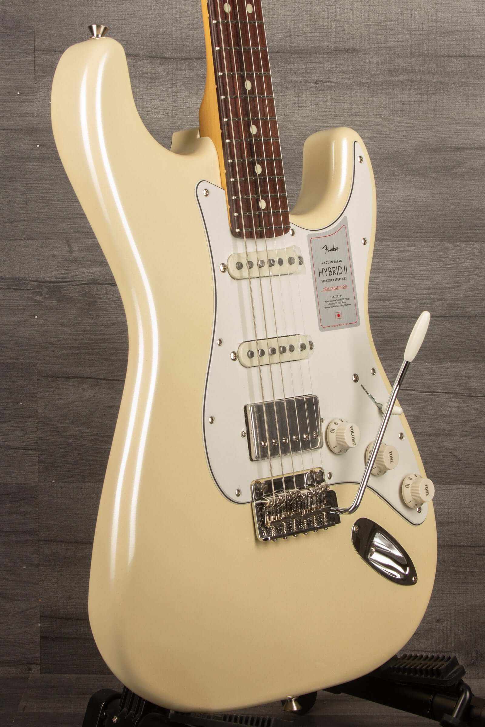 Fender Japanese Ltd 2024 HYBRID II STRAT HSS Electric Guitar RW - Olympic Pearl