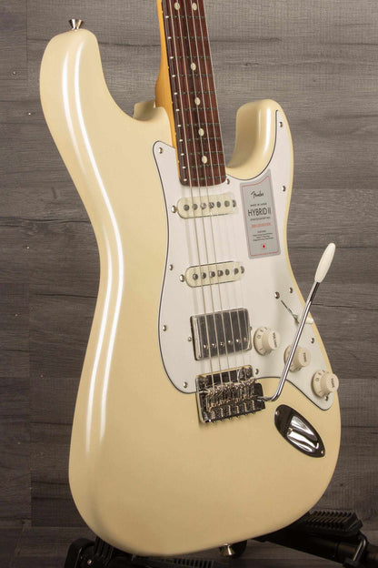 Fender Japanese Ltd 2024 HYBRID II STRAT HSS Electric Guitar RW - Olympic Pearl