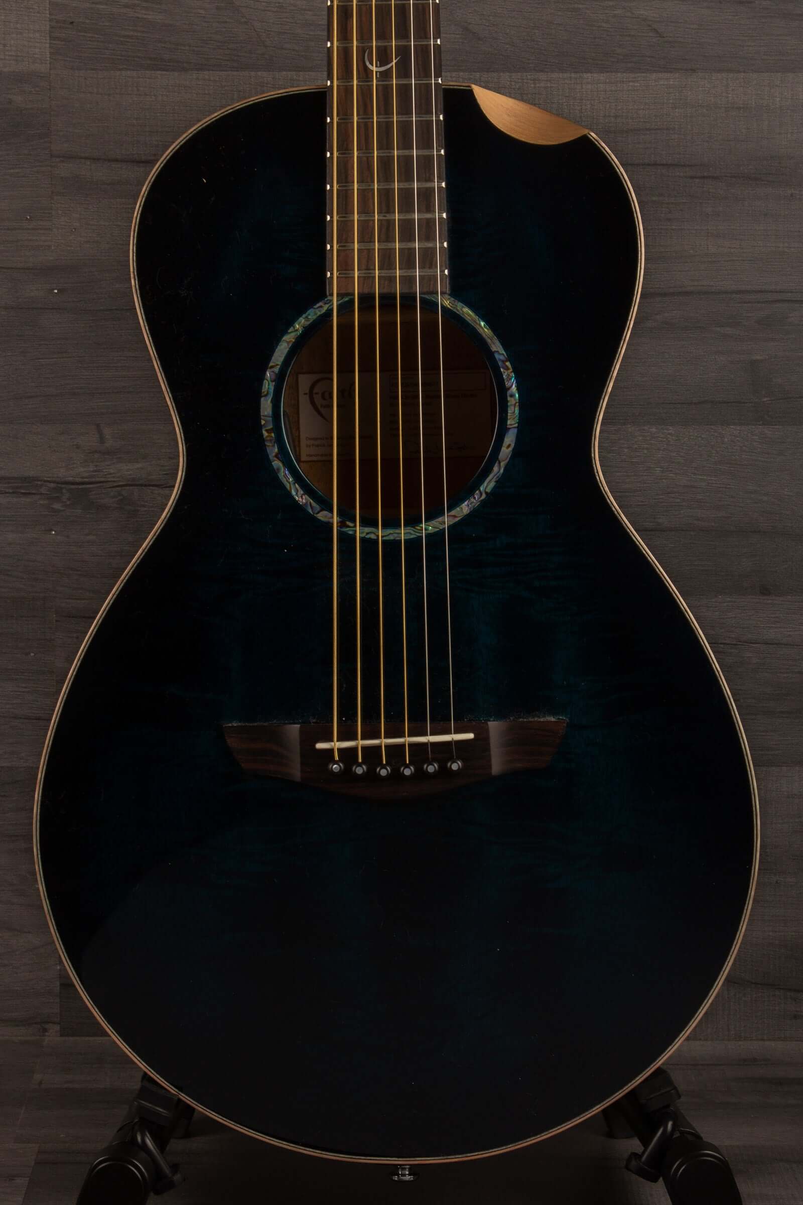 Faith BLUE MOON Series Mercury E Scoop Inc Case showcasing its unique blue tone and exquisite design.