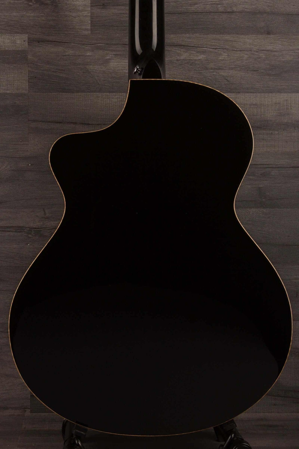 Faith ECLIPSE Series Neptune 12string CE Inc Case back view showcasing its sleek design and craftsmanship.