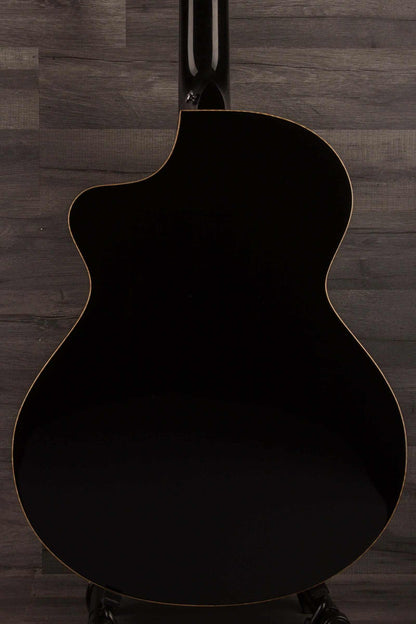 Faith ECLIPSE Series Neptune 12string CE Inc Case back view showcasing its sleek design and craftsmanship.