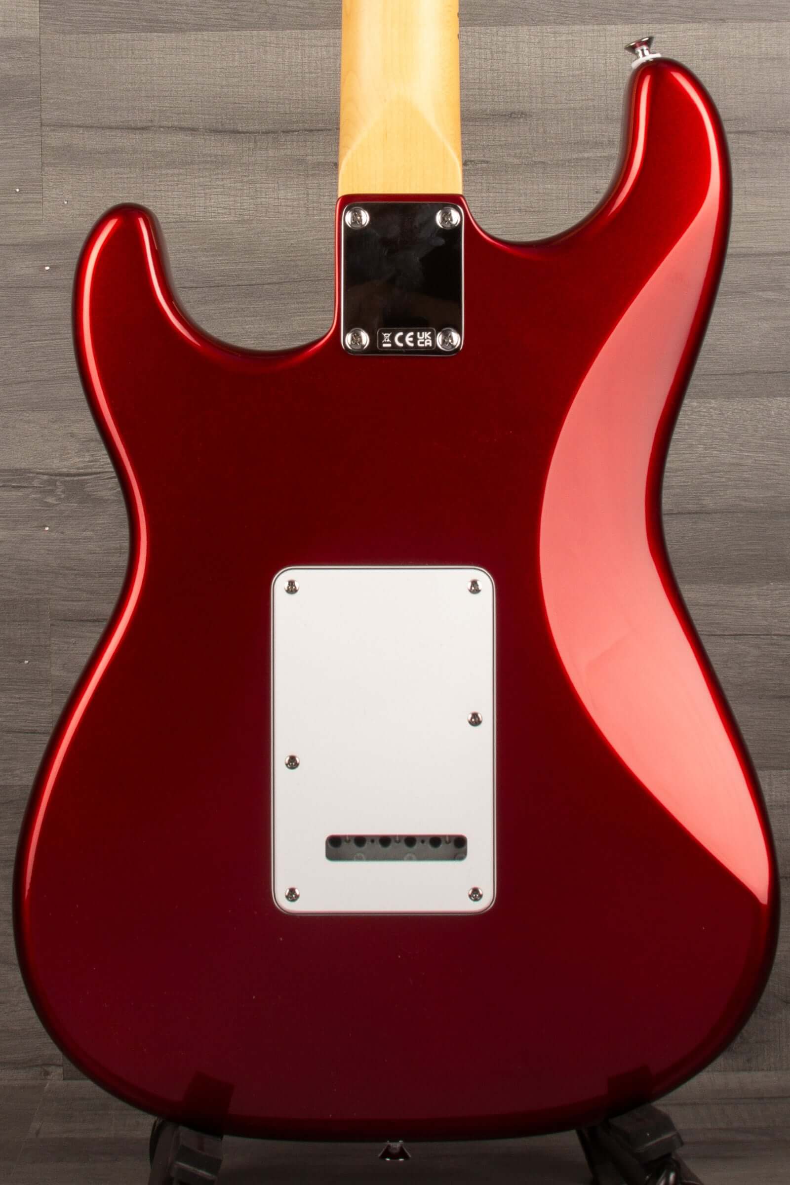 Fender Standard Stratocaster®, Maple Fingerboard, White Pickguard, Candy Cola