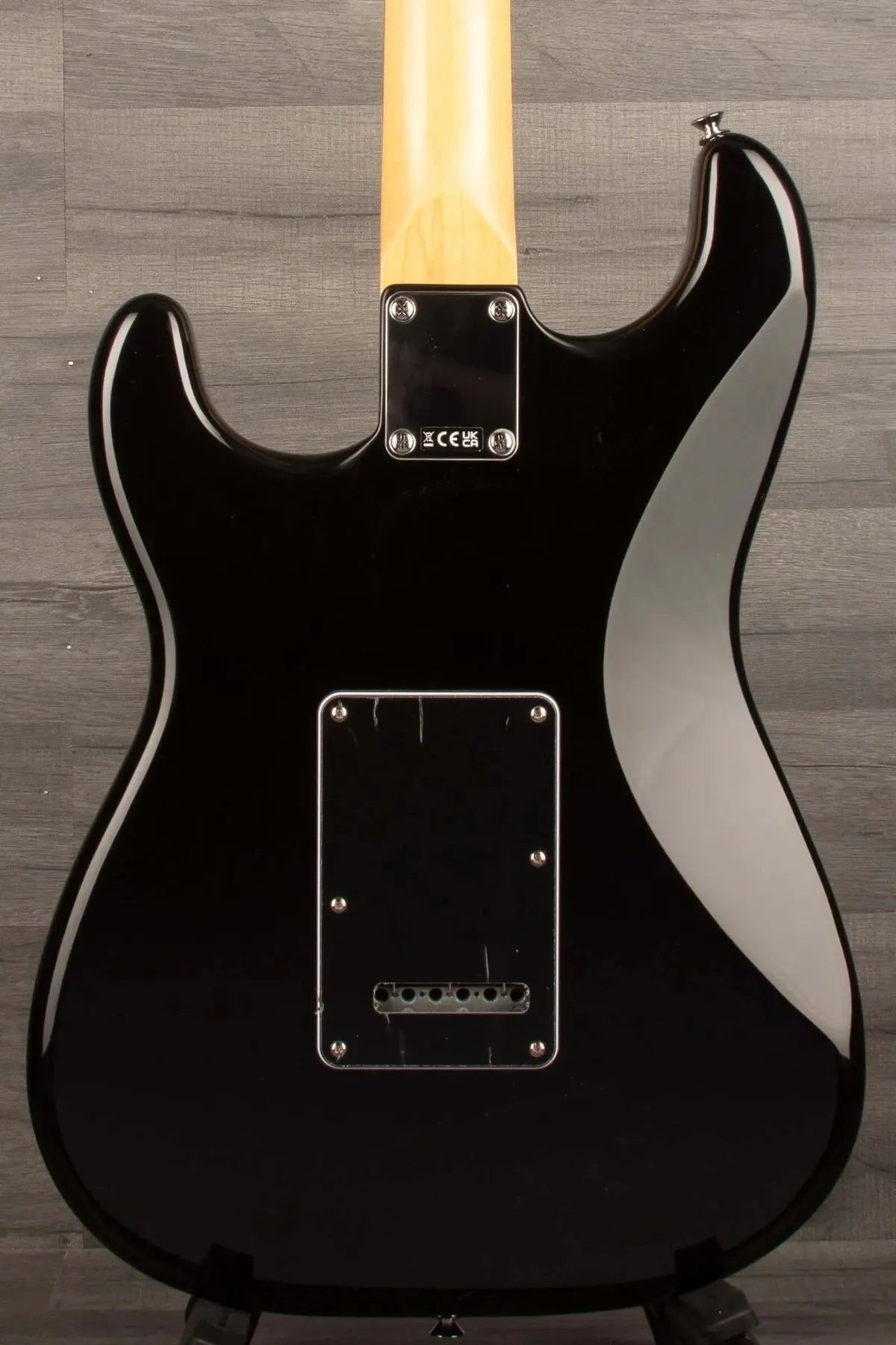 Fender Standard Stratocaster® HSS, Laurel Fingerboard, Black Pickguard, Black - MusicStreet