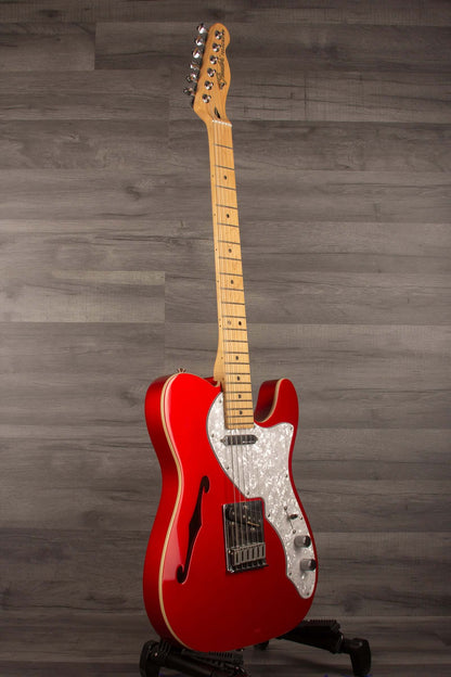 USED - Fender Deluxe Telecaster Thinline, Maple Fingerboard, Candy Apple Red