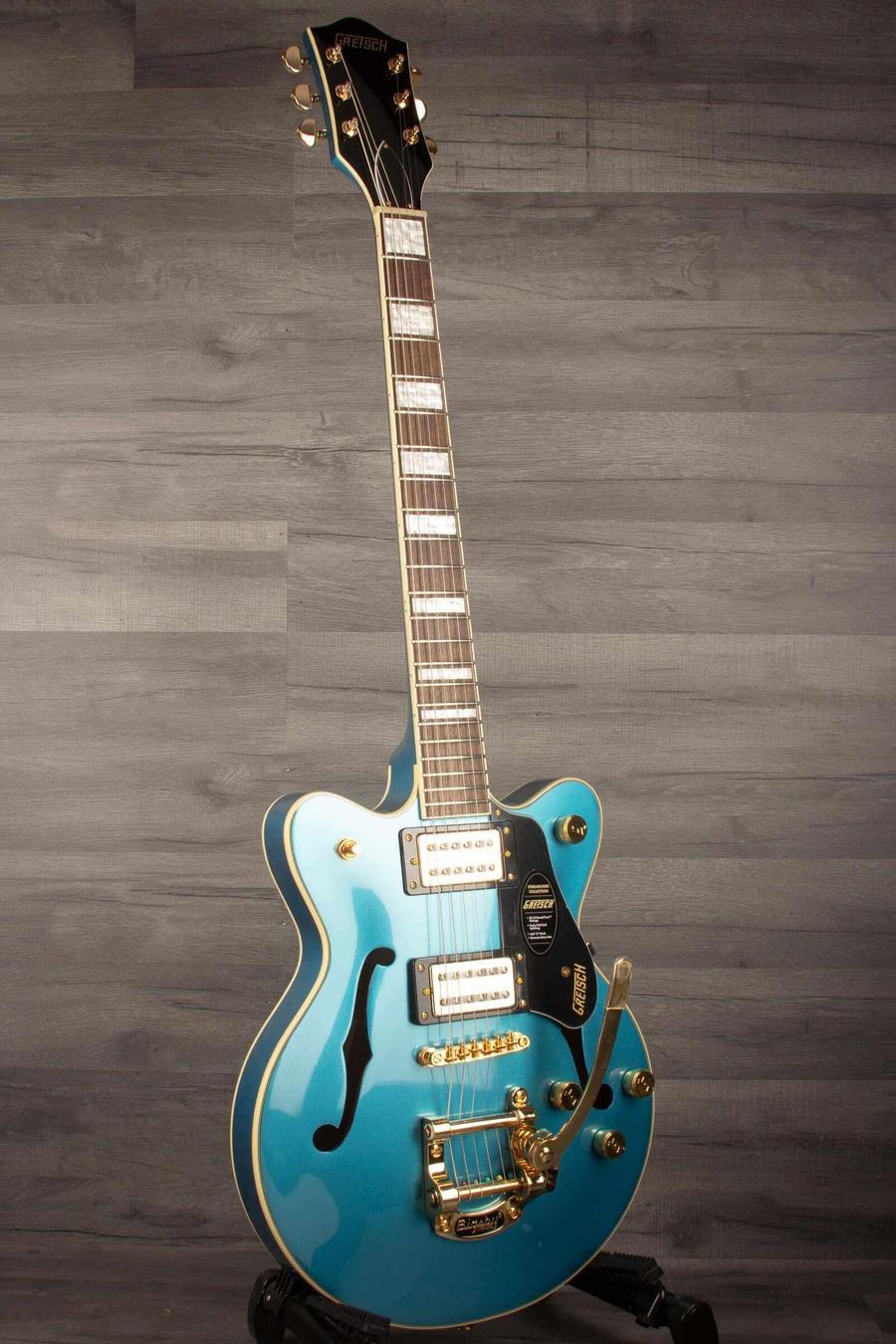 Gretsch G2655TG Streamliner™ Center Block Jr. Double-Cut with Bigsby® LTD, Laurel Fingerboard, Riviera Blue guitar