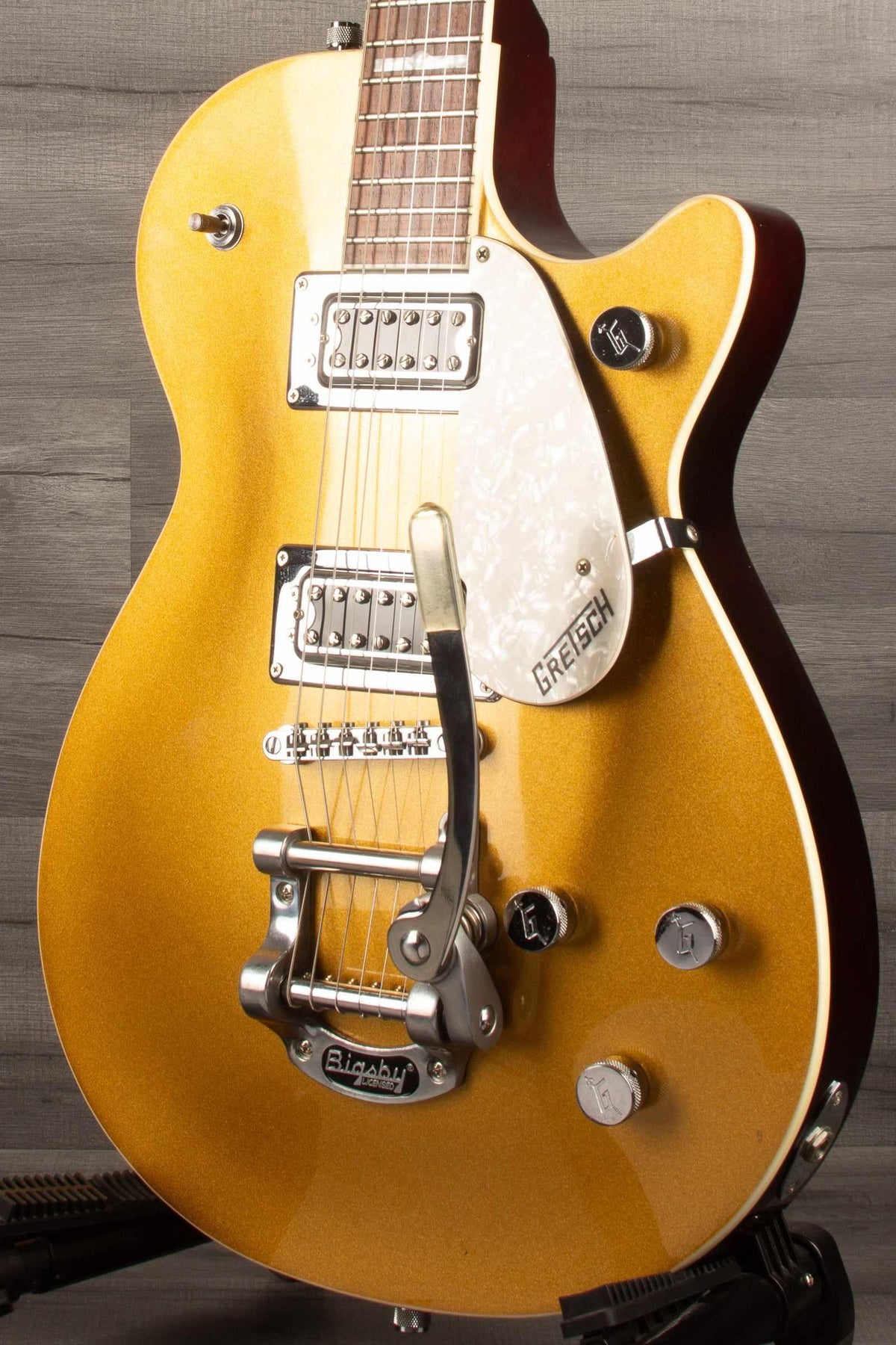 USED - Gretsch G5438T Electromatic, Pro Jet Sparkling gold. - MusicStreet