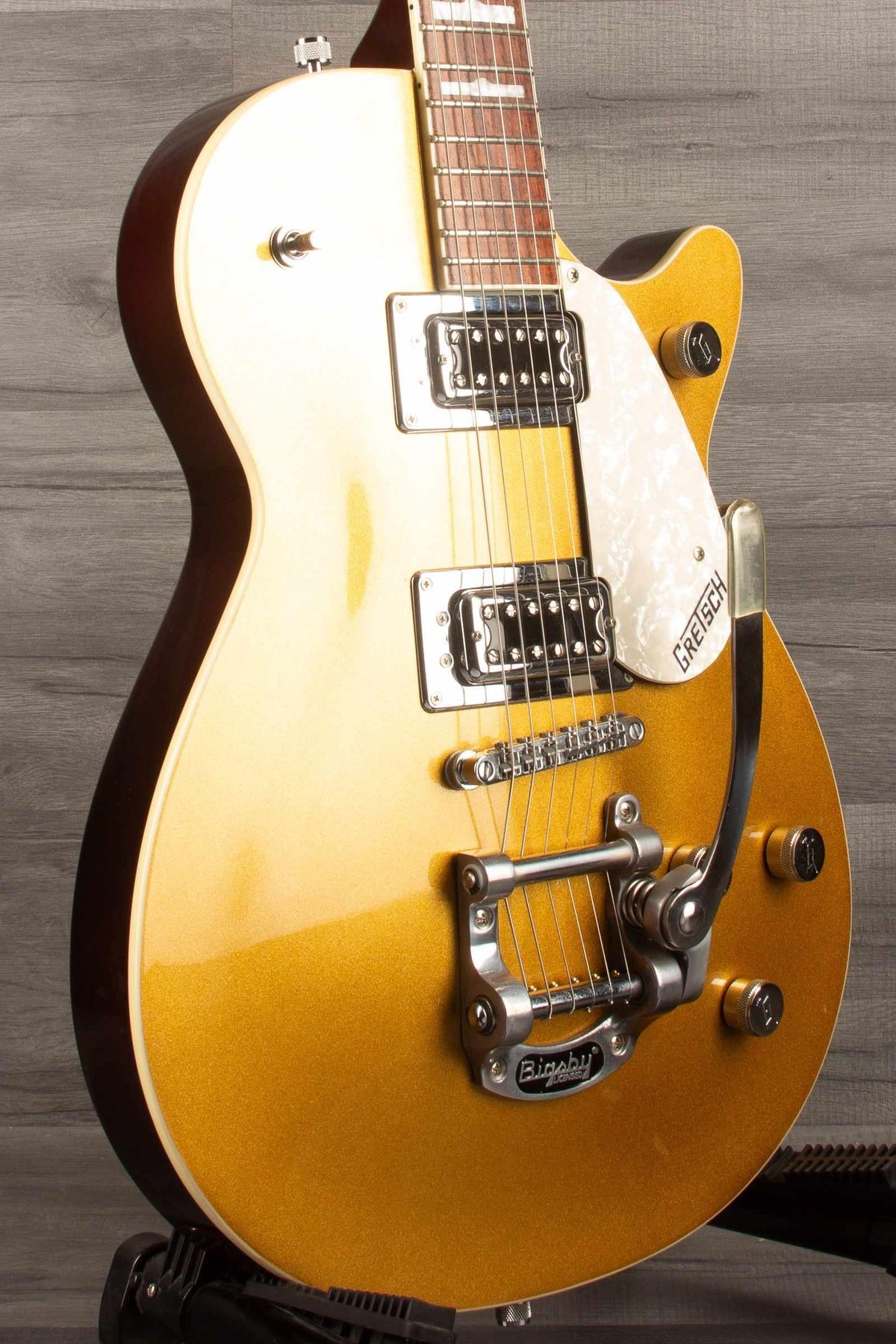 USED - Gretsch G5438T Electromatic, Pro Jet Sparkling gold. - MusicStreet