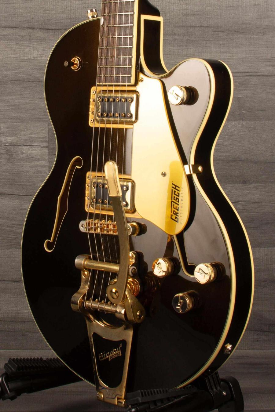 USED - Gretsch G5655TG Electromatic Center Block Jr. guitar in good condition with minor wear and classic Gretsch style.