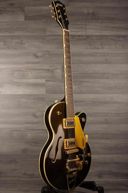 USED - Gretsch G5655TG Electromatic Center Block Jr. guitar in good condition with light wear and distinctive Gretsch styling.