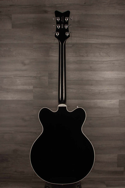 G6636TSL Players Edition Silver Falcon™ Hollow Body Electric Guitar with String-Thru Bigsby® - Black
