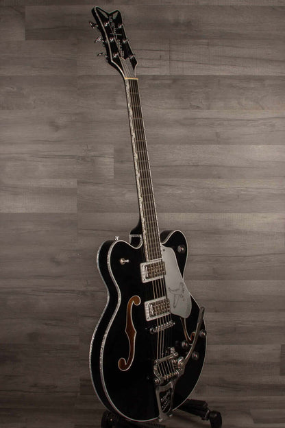 G6636TSL Players Edition Silver Falcon™ Hollow Body Electric Guitar with String-Thru Bigsby® - Black