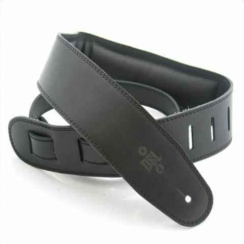 DSL GEG25-15-1 Garment Leather Black - Guitar Strap