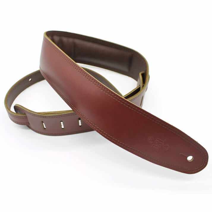 DSL GEG25-16-2 2.5″ Padded Garment Guitar Strap - Dark Tan