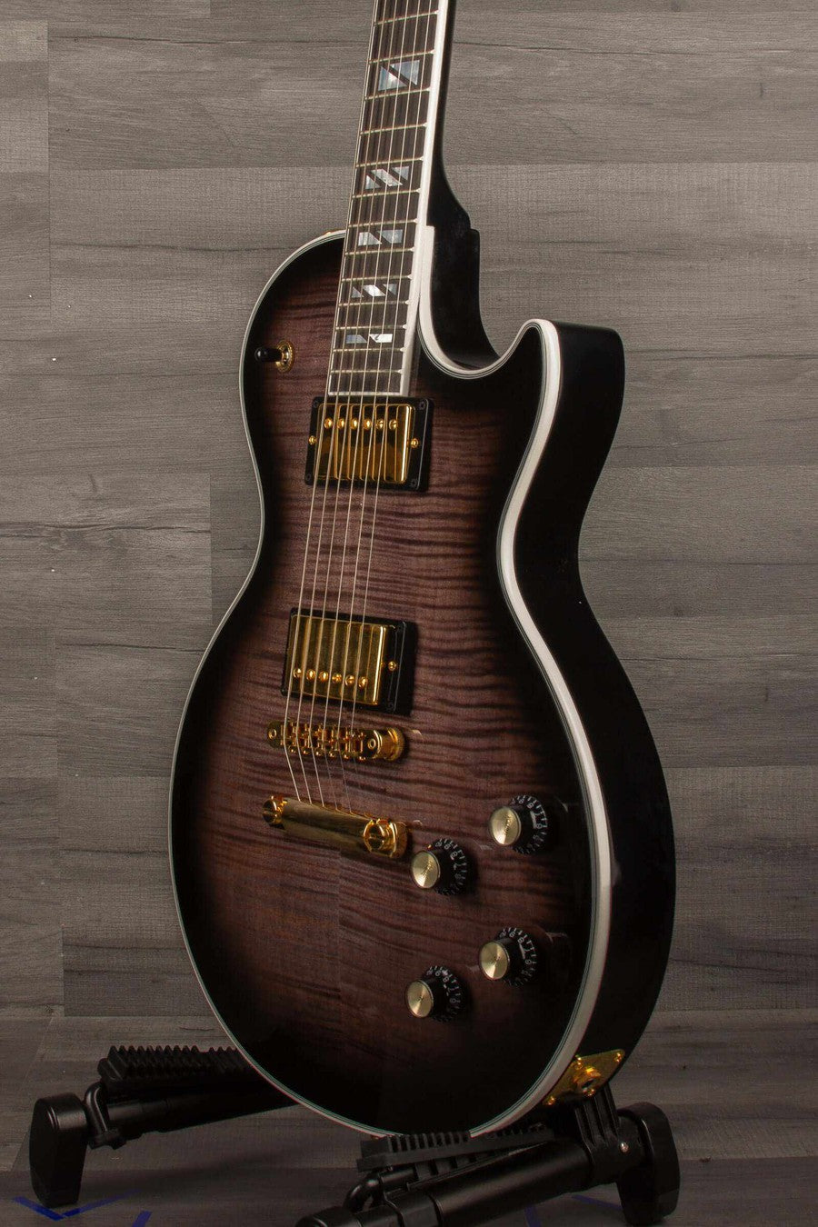 Gibson Les Paul Modern Supreme Electric Guitar - Trans Ebony Burst
