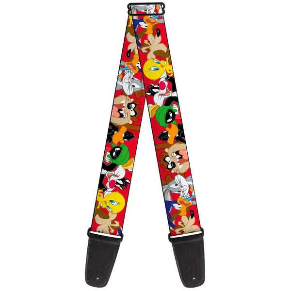 Buckle Down - Looney Tunes Eight Character Faces Red - MusicStreet