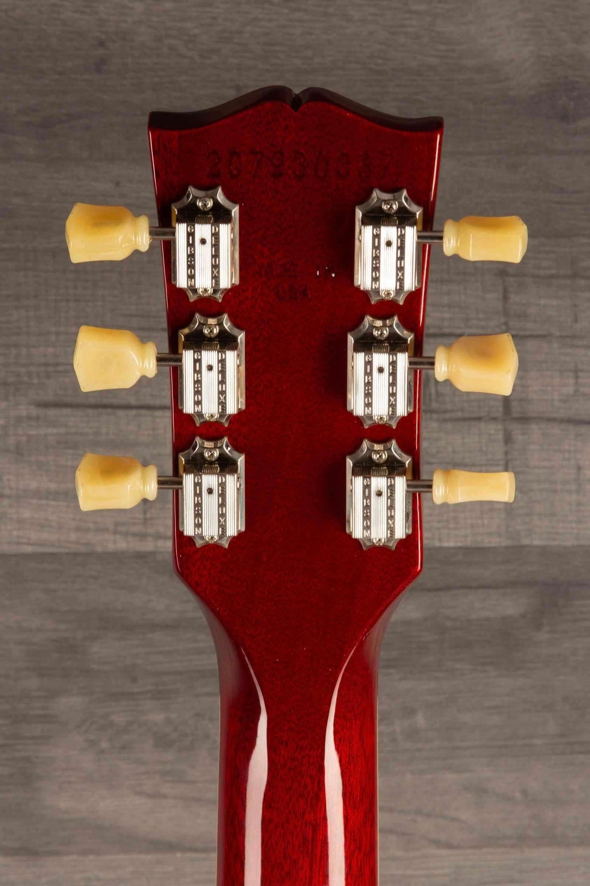 USED - Gibson ES-345 Electric Guitar, Sixties Cherry - Dual Calibrated T-Type Humbuckers headstock view