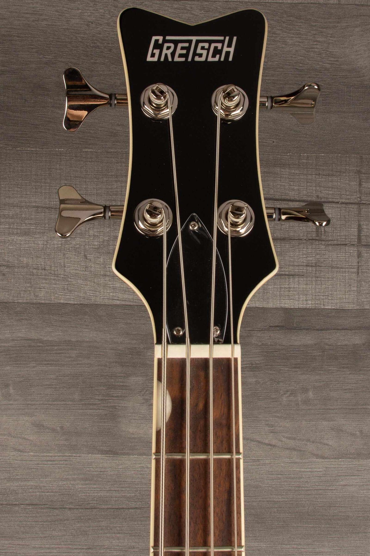 Gretsch   Electromatic® CVT Bass Double-Cut, Laurel Fingerboard, Vintage White headstock close-up