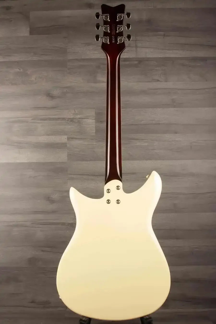 Gretsch Electromatic® CVT Double-Cut with Wraparound, Laurel Fingerboard, Vintage White back view