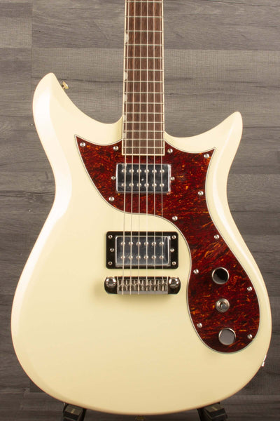 Gretsch Electromatic® CVT Double-Cut with Wraparound, Laurel Fingerboard, Vintage White guitar front view