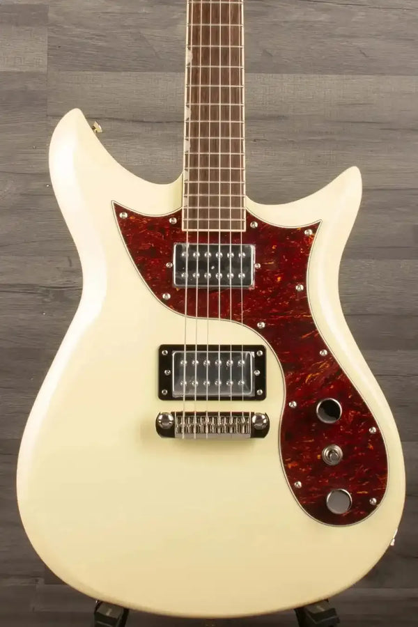 Gretsch Electromatic® CVT Double-Cut with Wraparound, Laurel Fingerboard, Vintage White guitar front view