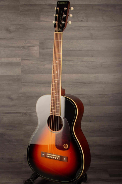 Gretsch Jim Dandy™ Parlour LTD, Solid Top, Walnut Fingerboard, Heritage Burst