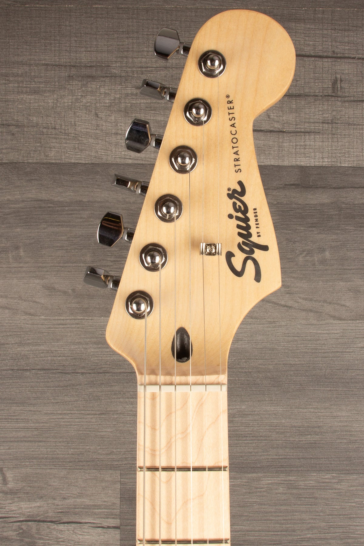 Squier Sonic Stratocaster HSS with Maple Fingerboard and Black Pickguard in Midnight Blue