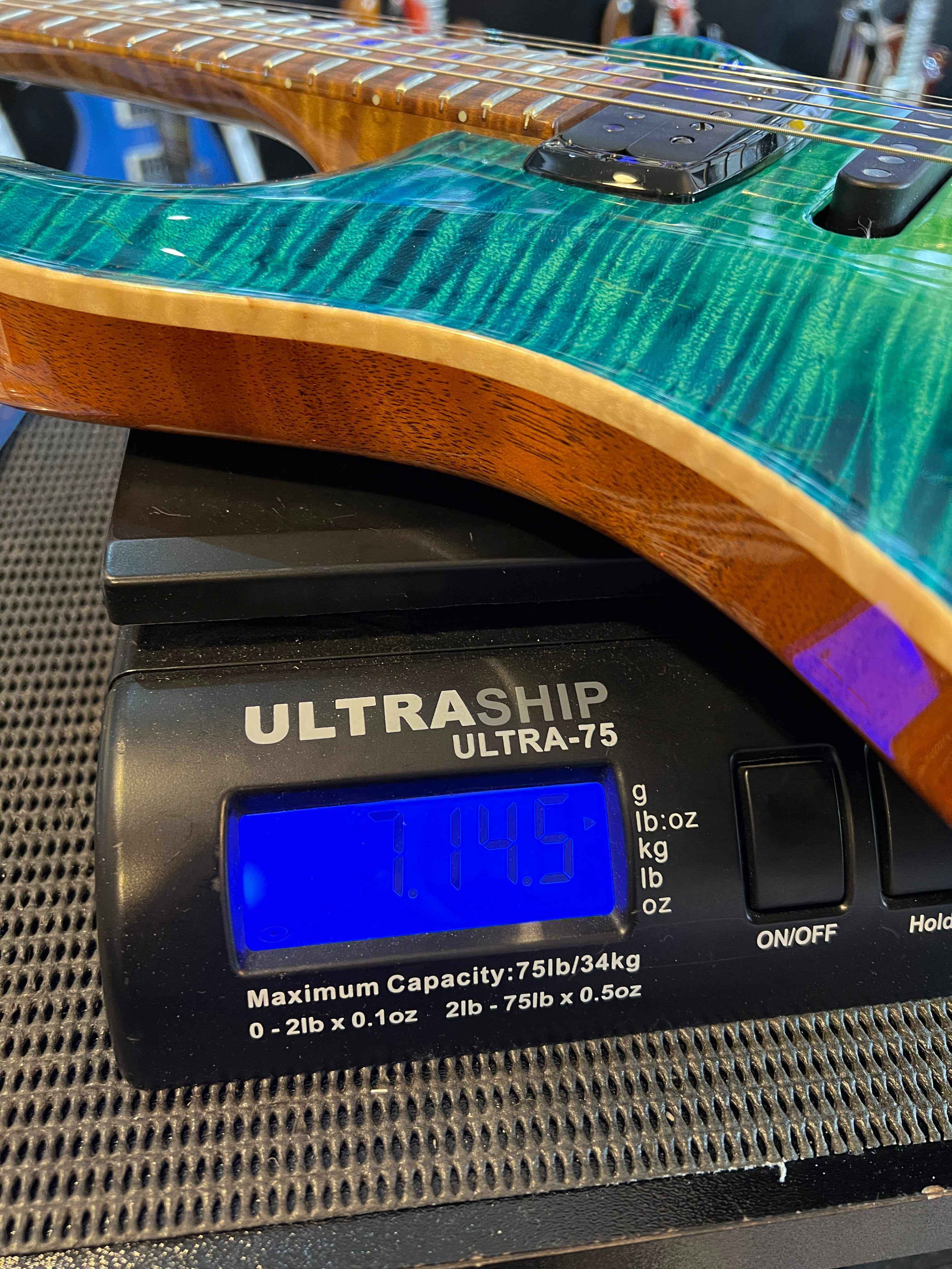 PRS Private Stock Modern Eagle V Electric Guitar PS#10378 - Green Luminlay LTD - LAGUNA GLOW
